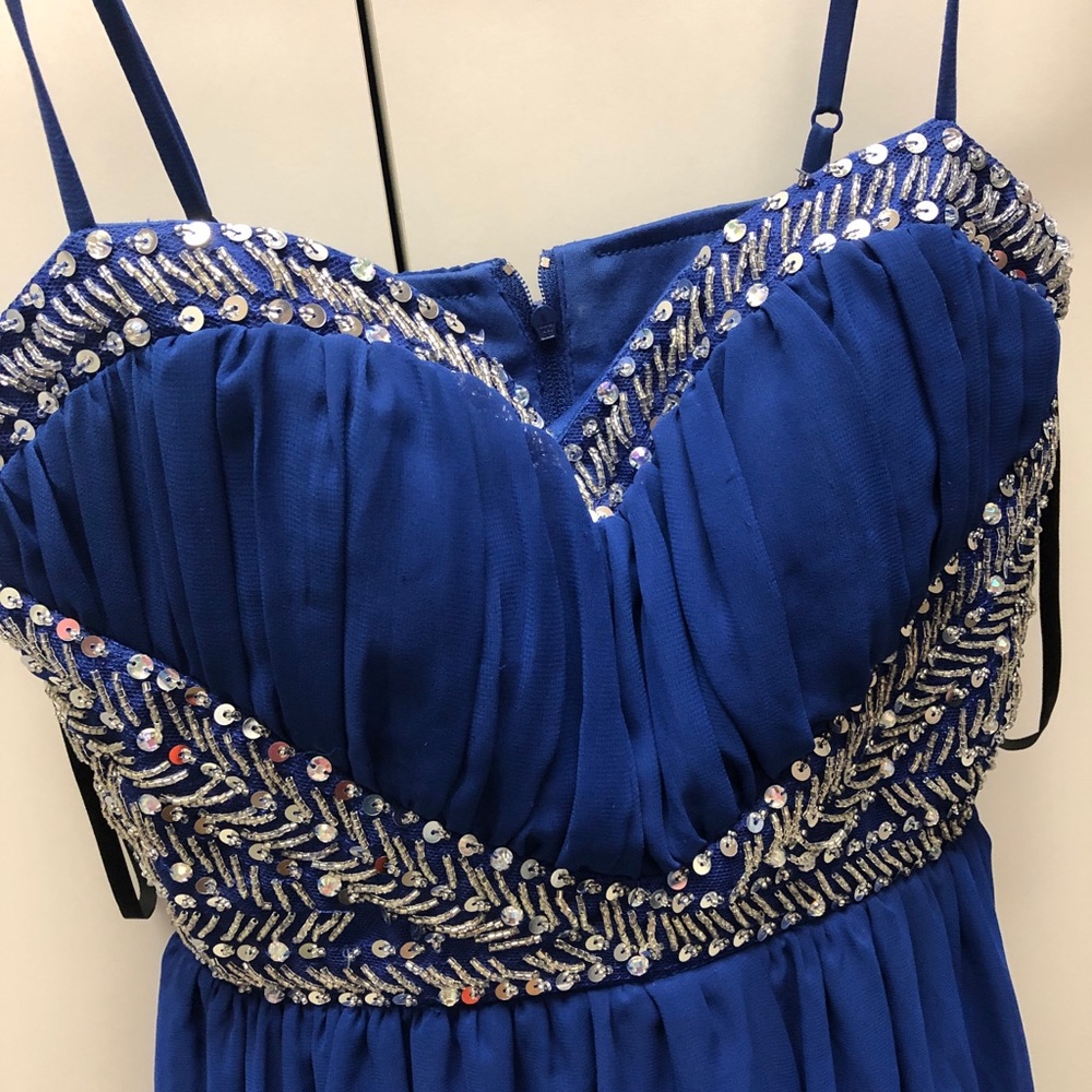 Sparkly Rhinestone Short Dress - Picture 2 of 6